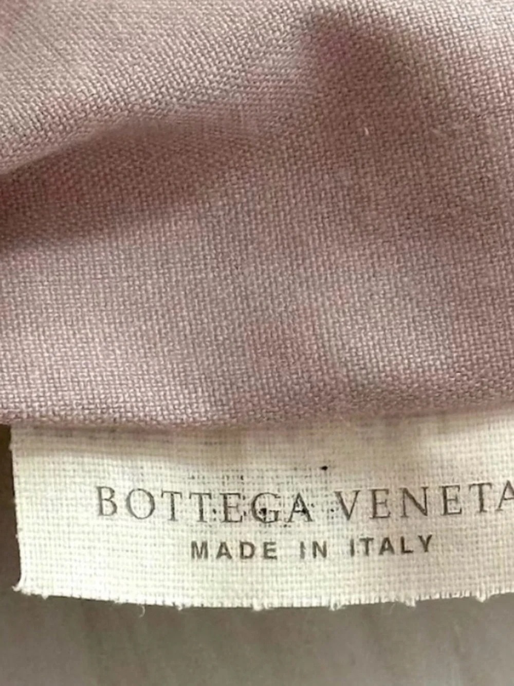 Auth BOTTEGA VENETA beige pink Taupe shoulder Tote Bag INTRECCIATO Woven leather